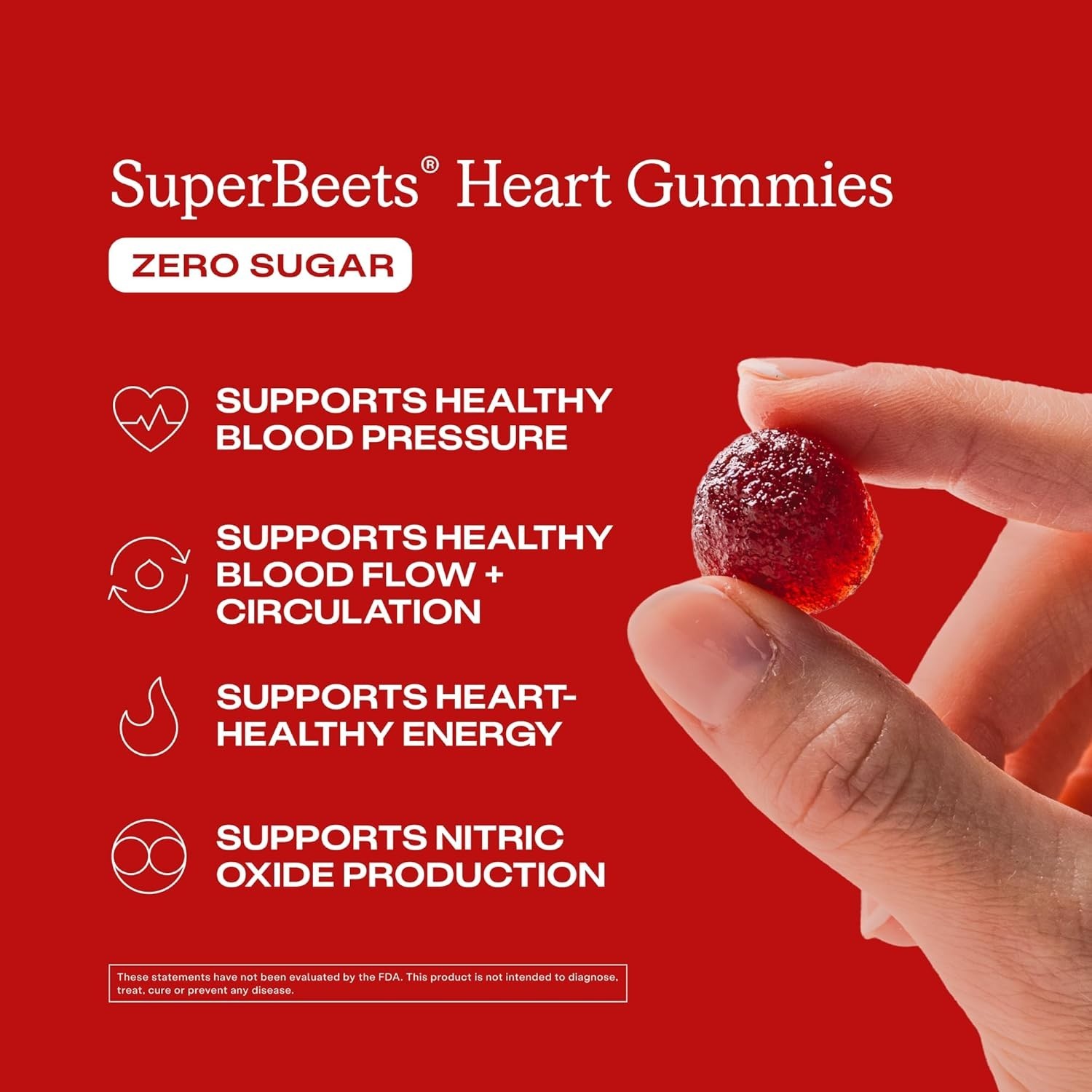 Humann SuperBeets Heart Chews, Pomegranate Berry 60 ct.(pack of 2)