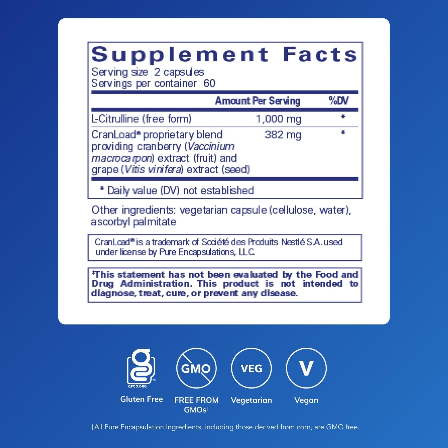 Pure Encapsulations Nitric Oxide Ultra (Capsules) – 120 Count (Pack of 1)