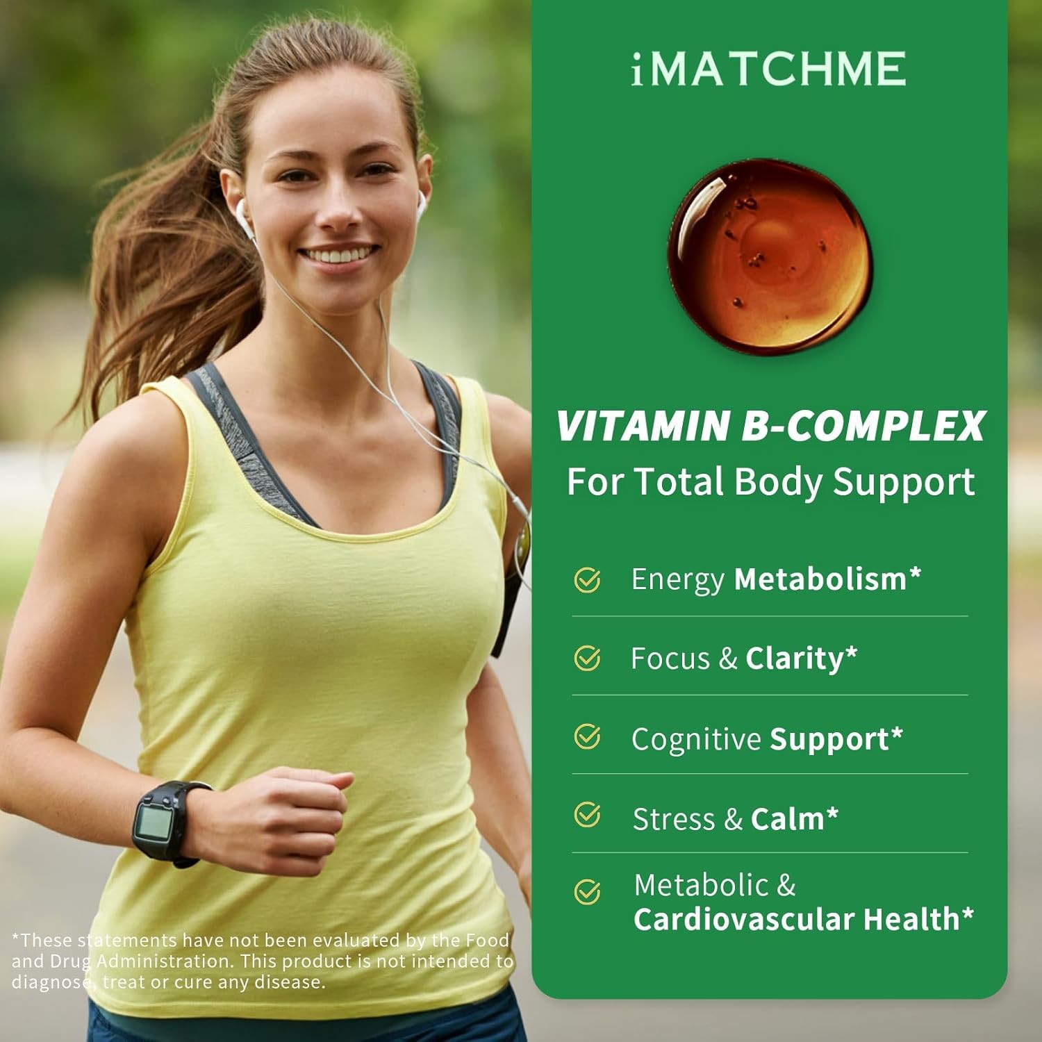 Vitamin B12 and B6 Liquid Drops, B12 Fast Absorption Vitamin B Complex 60ML