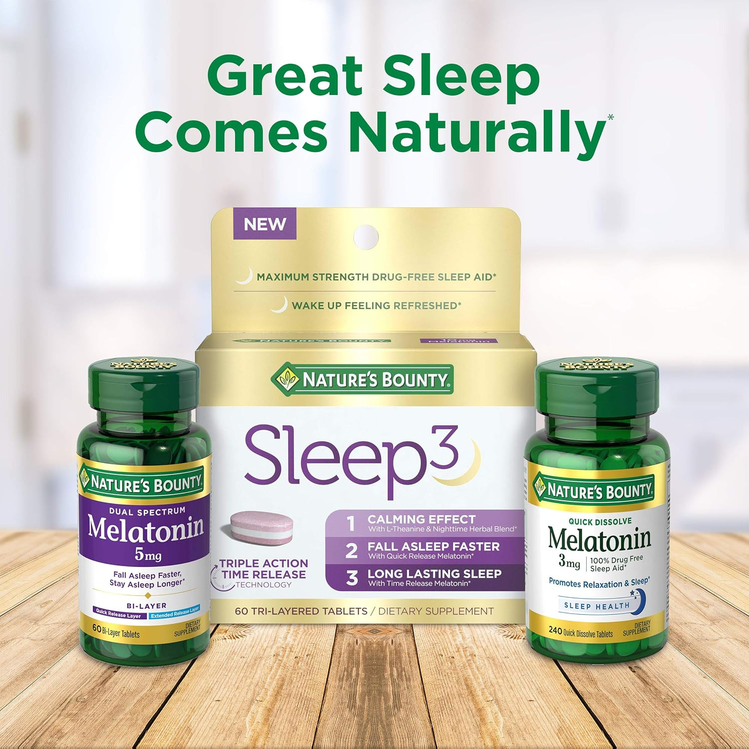 Melatonin 5mg Sleep Aid Softgels Drug Free 90 Ct 2 Pack