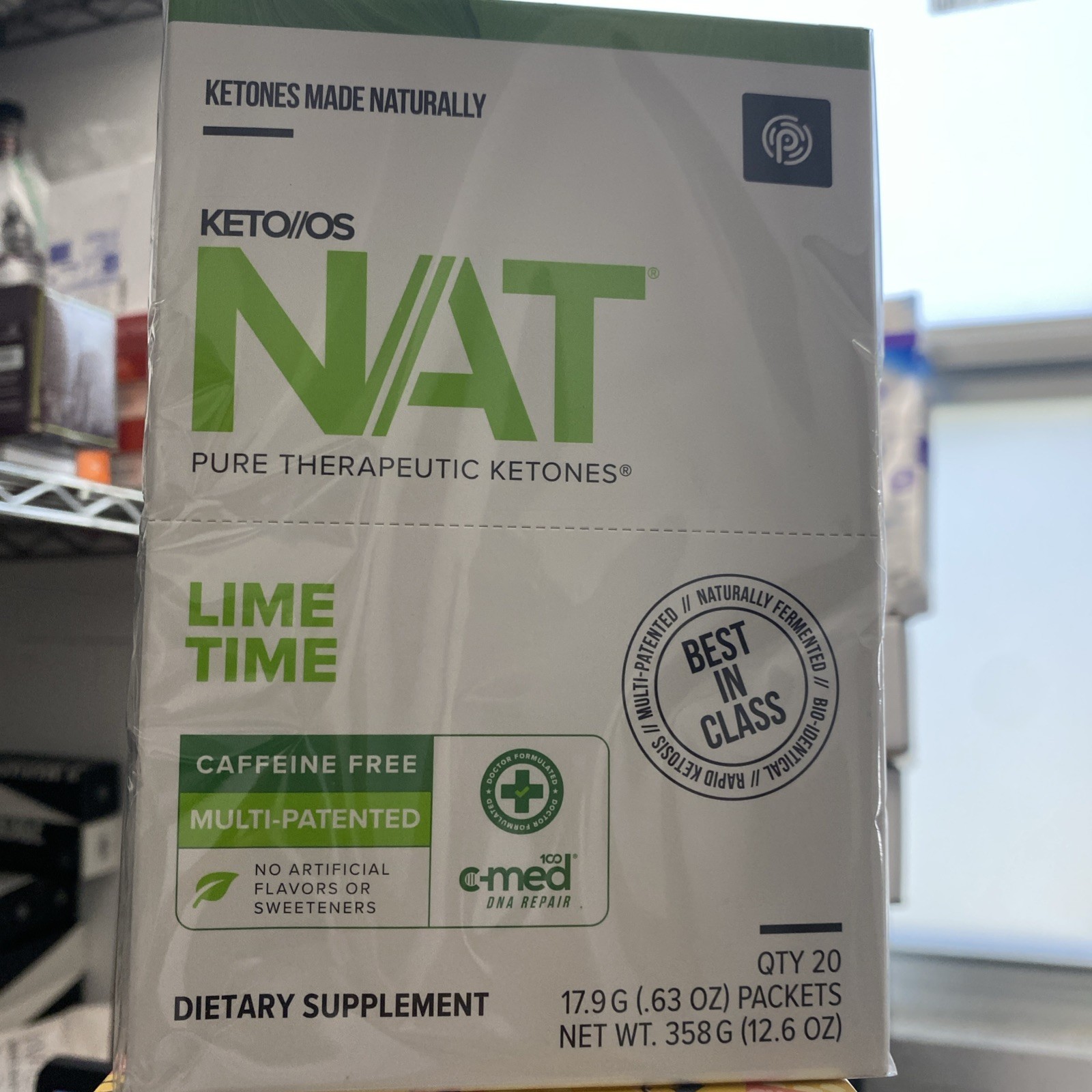 PRUVIT Ketones NAT LIME TIME Caffeine Free/ 20 PK / FREE SHIPPING EXP: 06/2027