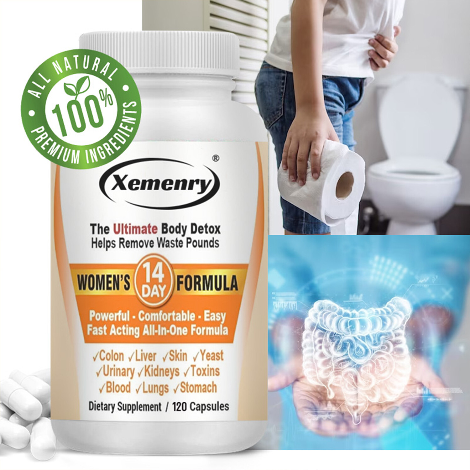Women’s 14 Day Formula – Gut and Colon Support, Cleanse Detox, Digestive Support