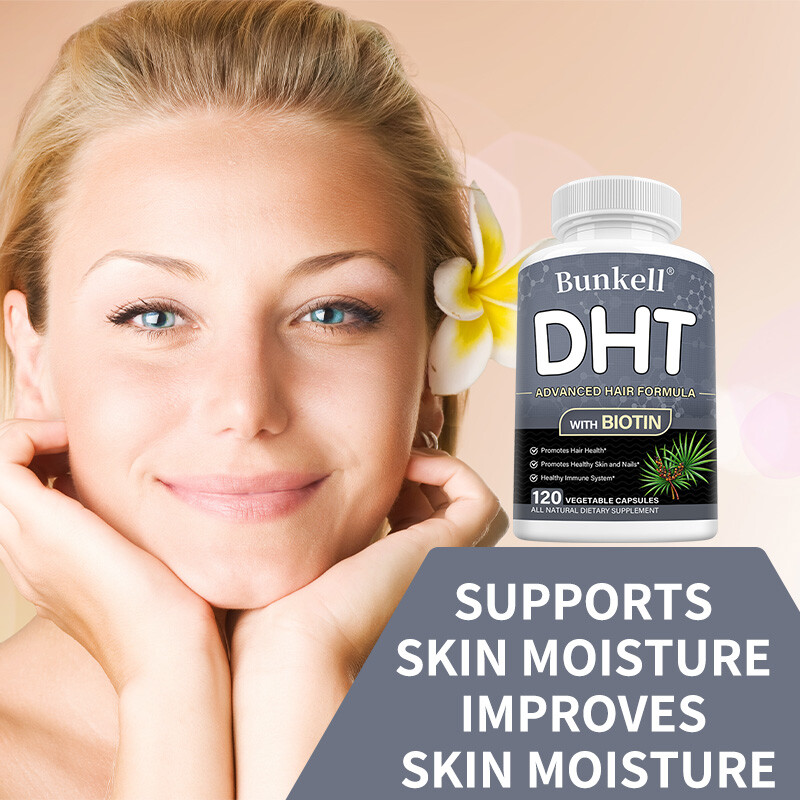 DHT Blocker with Immune Support – Hair Loss Supplements – 30/60/120 Capsules