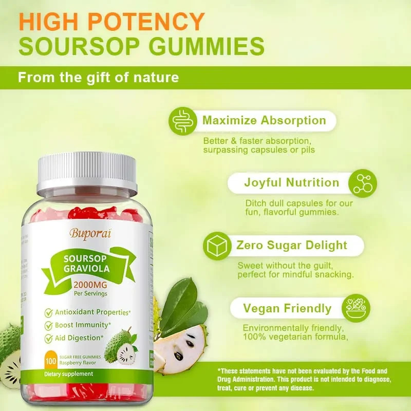 Soursop Graviola 100pcs – Antioxidant, Promotes Cell Regeneration & Repair