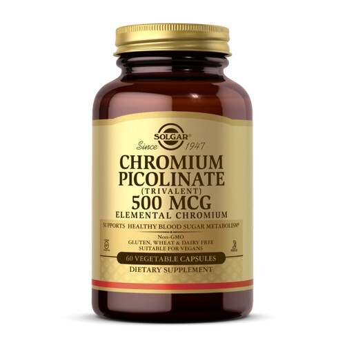 Chromium Picolinate 60 V Caps 500 mcg by Solgar