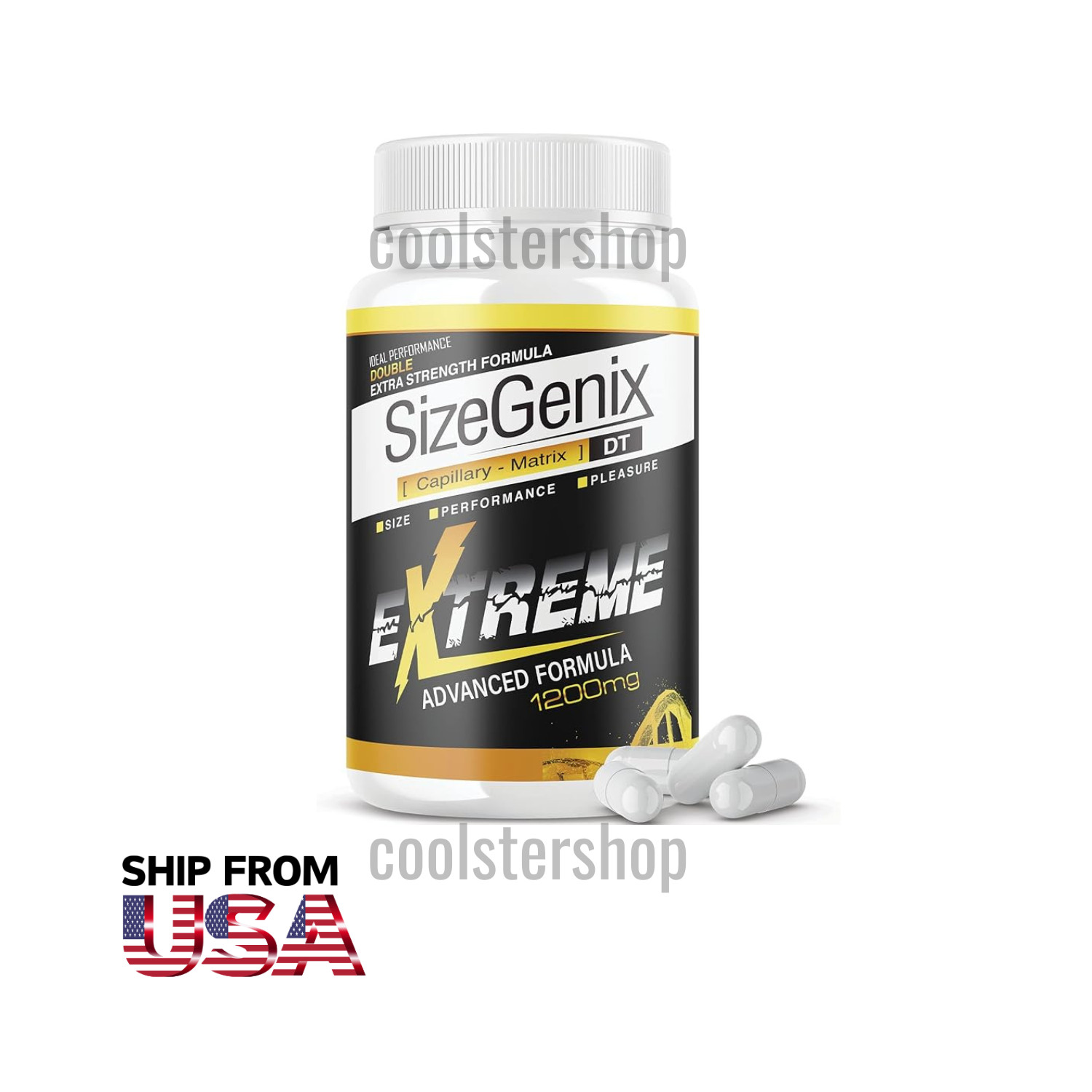 1 x SIZEGENIX EXTREME FOR SIZE AND STAMINA 60tabs MEN’S HEALTH FREEShip from US