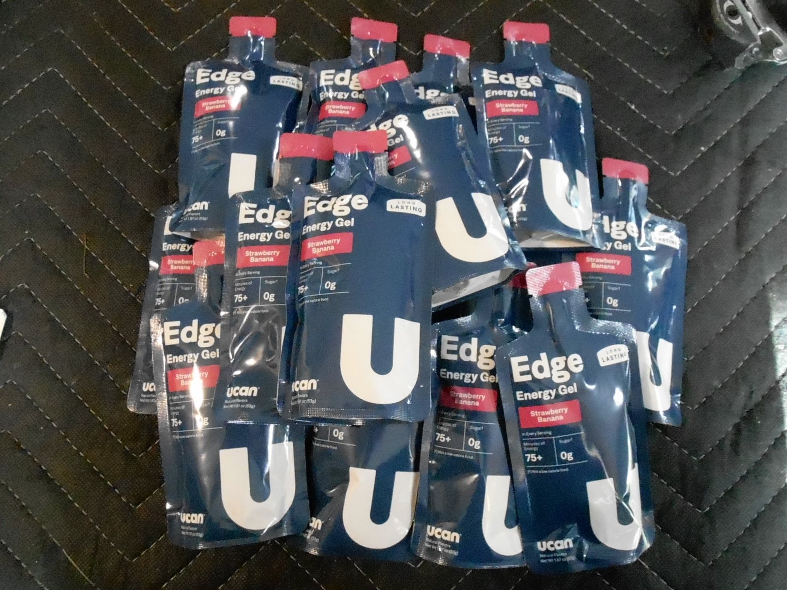 Ucan Strawberry Banana Engery Gel Packs Lot of 15 Best Price Around Exp 6/26