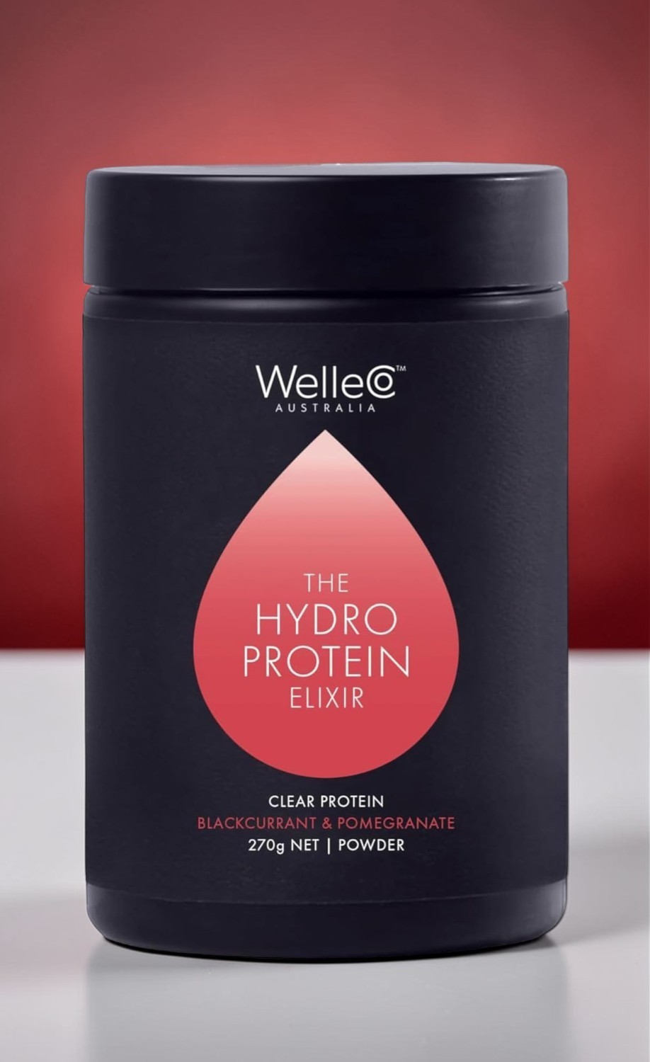 WelleCo Hydro Protein Elixir Blackcurrant Pomegranate 9.5oz Sealed 05/27