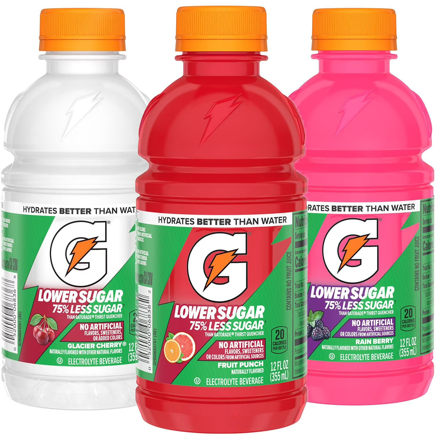 Gatorade Lower Sugar Electrolyte Drink Variety Pack, 24 Pack, 12 fl. oz. Bottles