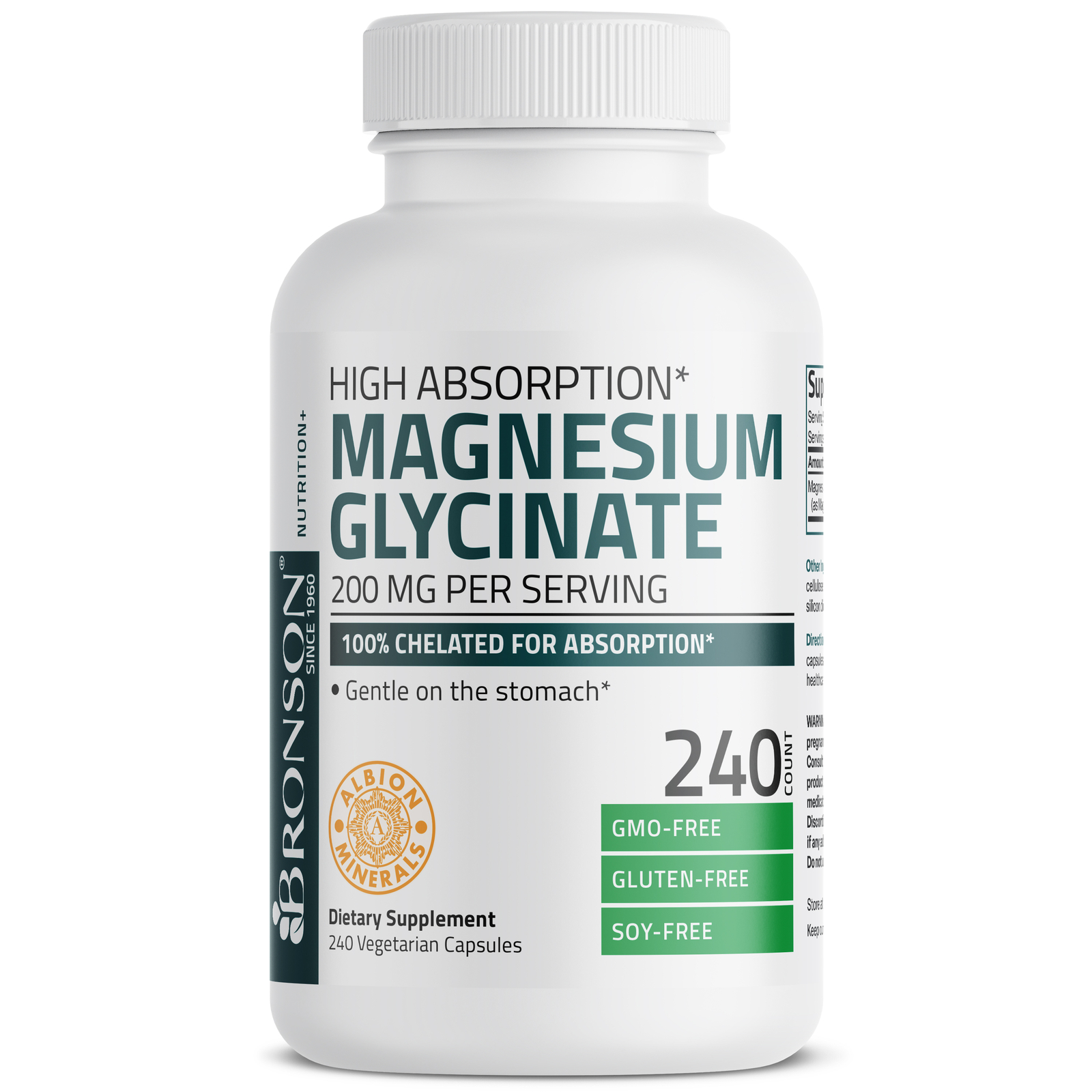 Bronson Magnesium Glycinate 200 MG