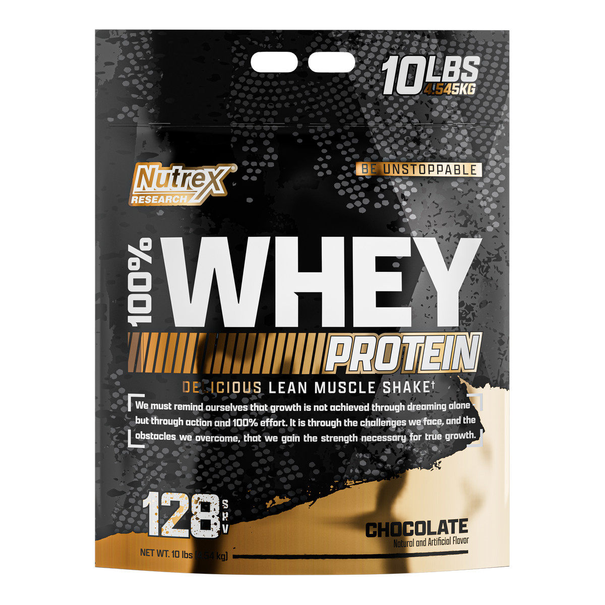 Nutrex 100% WHEY Bulk Size Protein Powder Whey Isolate Blend 128 Servings 10 LB