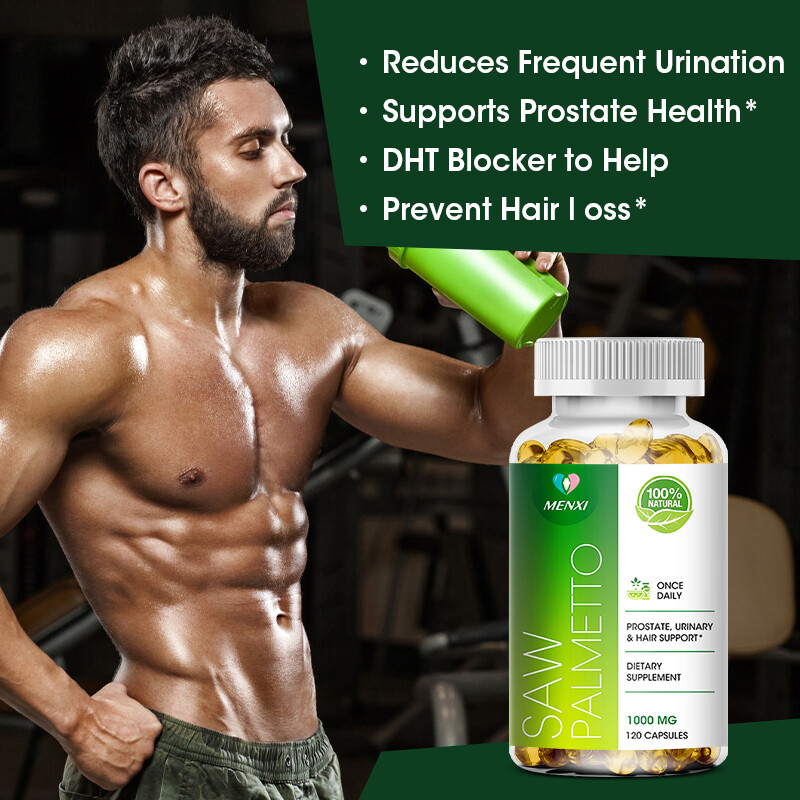 1-4×120pc Saw Palmetto 1000mg-Premium Prostate Health Support Supplement for Men