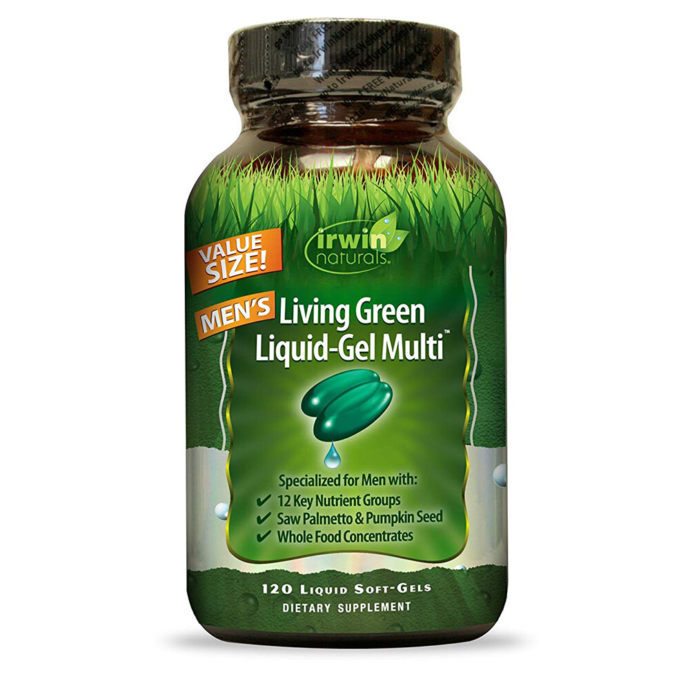 Irwin Naturals Living Green Men’s Multivitamin 120 Liquid Soft-Gels