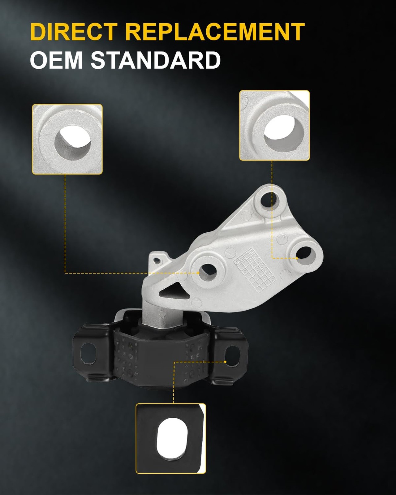 OCPTY Engine Motor Mount and Transmission Mount Set Compatible for Smart 2011…