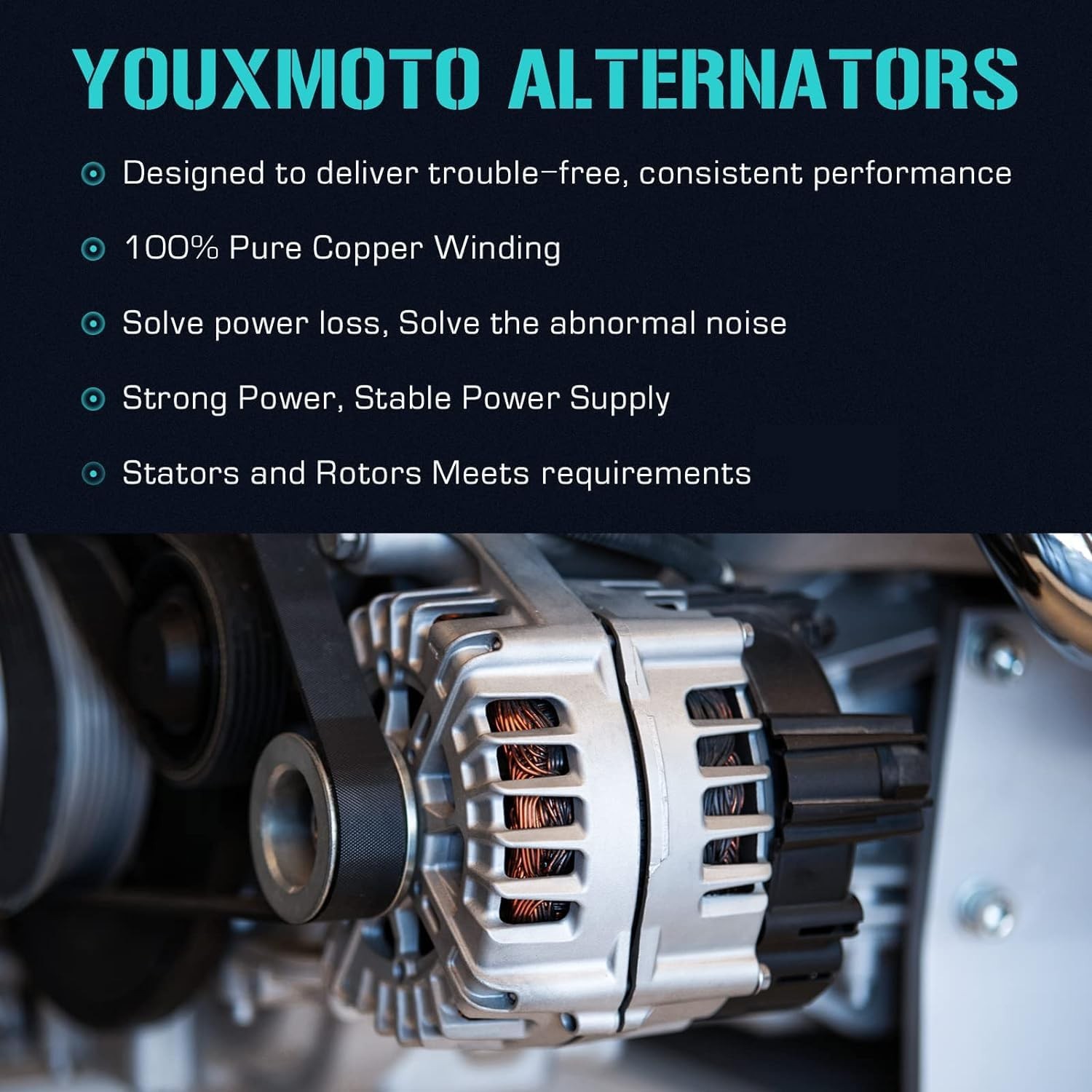 Alternator 3.8L Jeep Wrangler Dodge Caravan VW Routan