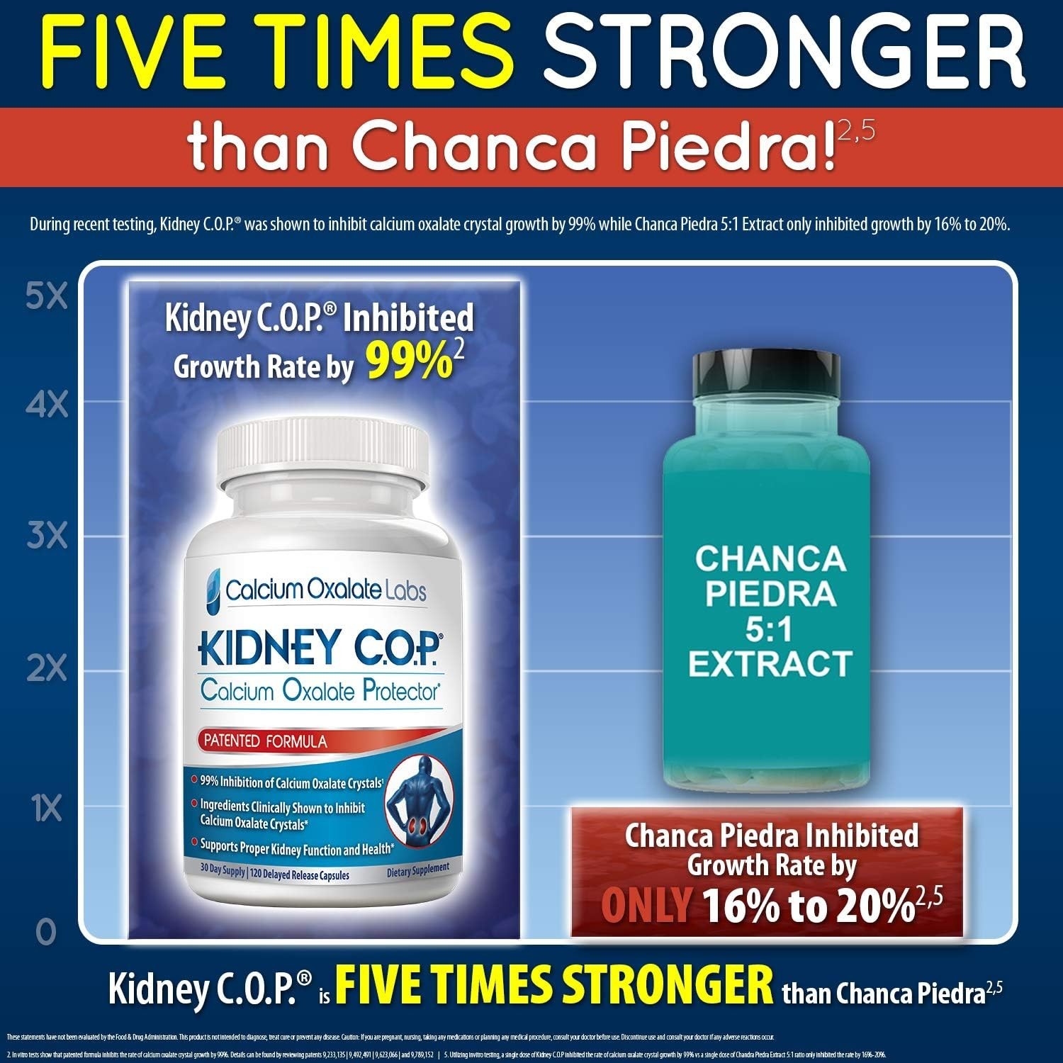 Calcium Oxalate Protector 120 Capsules, Patented Kidney Support for Calcium O…