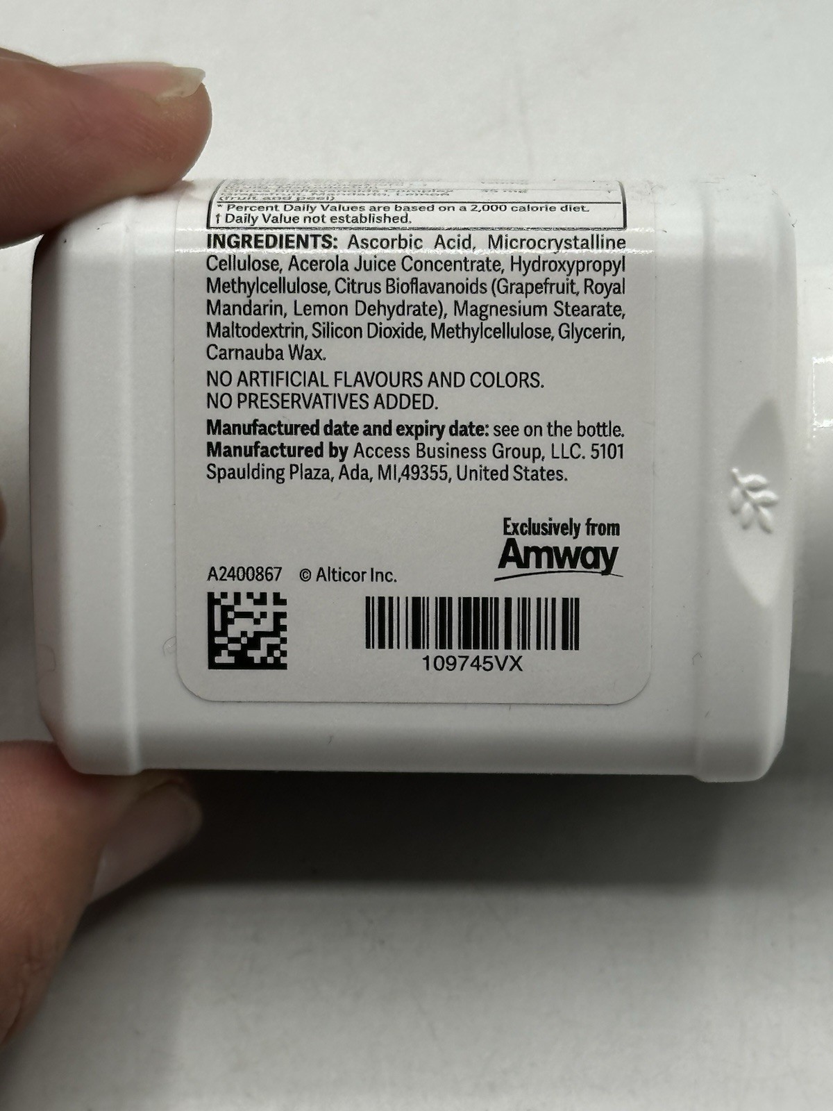 Nutrilite Vitamin C Extended Release 500mg 60 Tablets Exp 01/2028