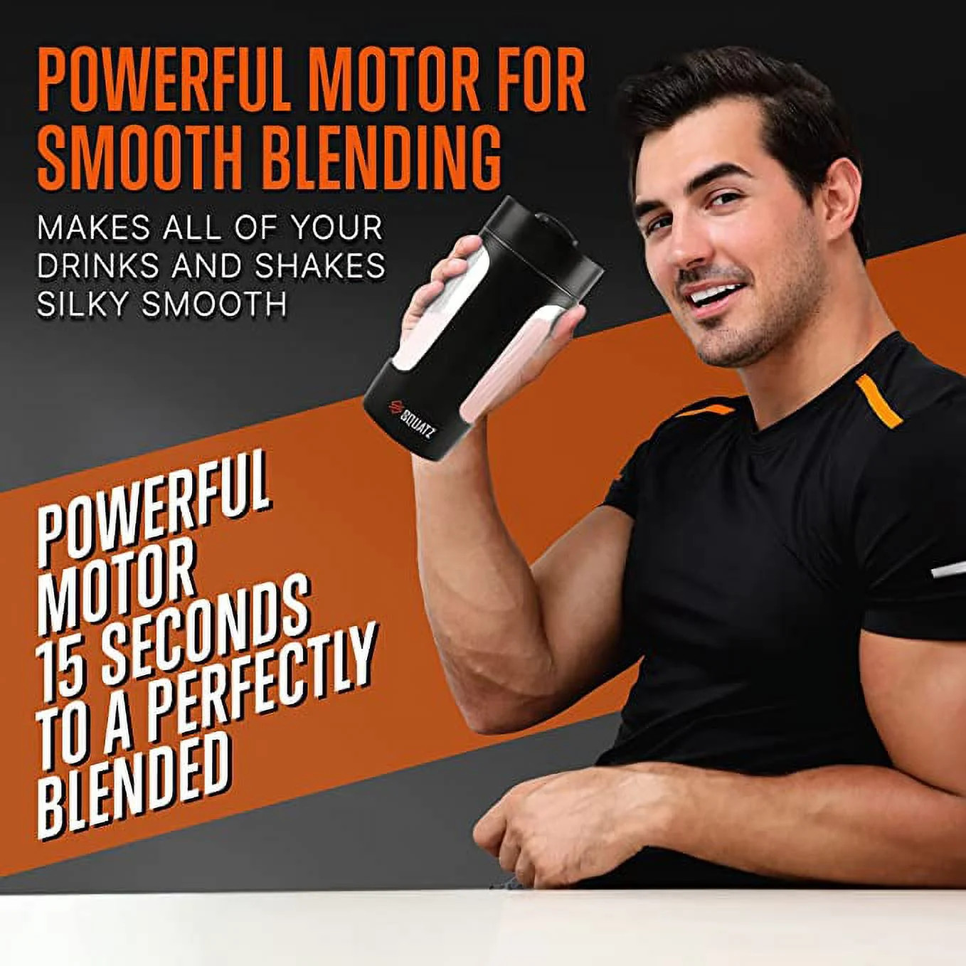 22Oz Electric Shaker Bottle Automatic Blending Flask for Protein Usb-Rechargeabl