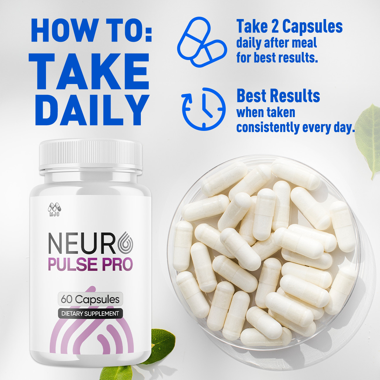 (5 Pack) Neuro Pulse Advanced Brain Max Support Supplement NeuroPulse 300 Caps