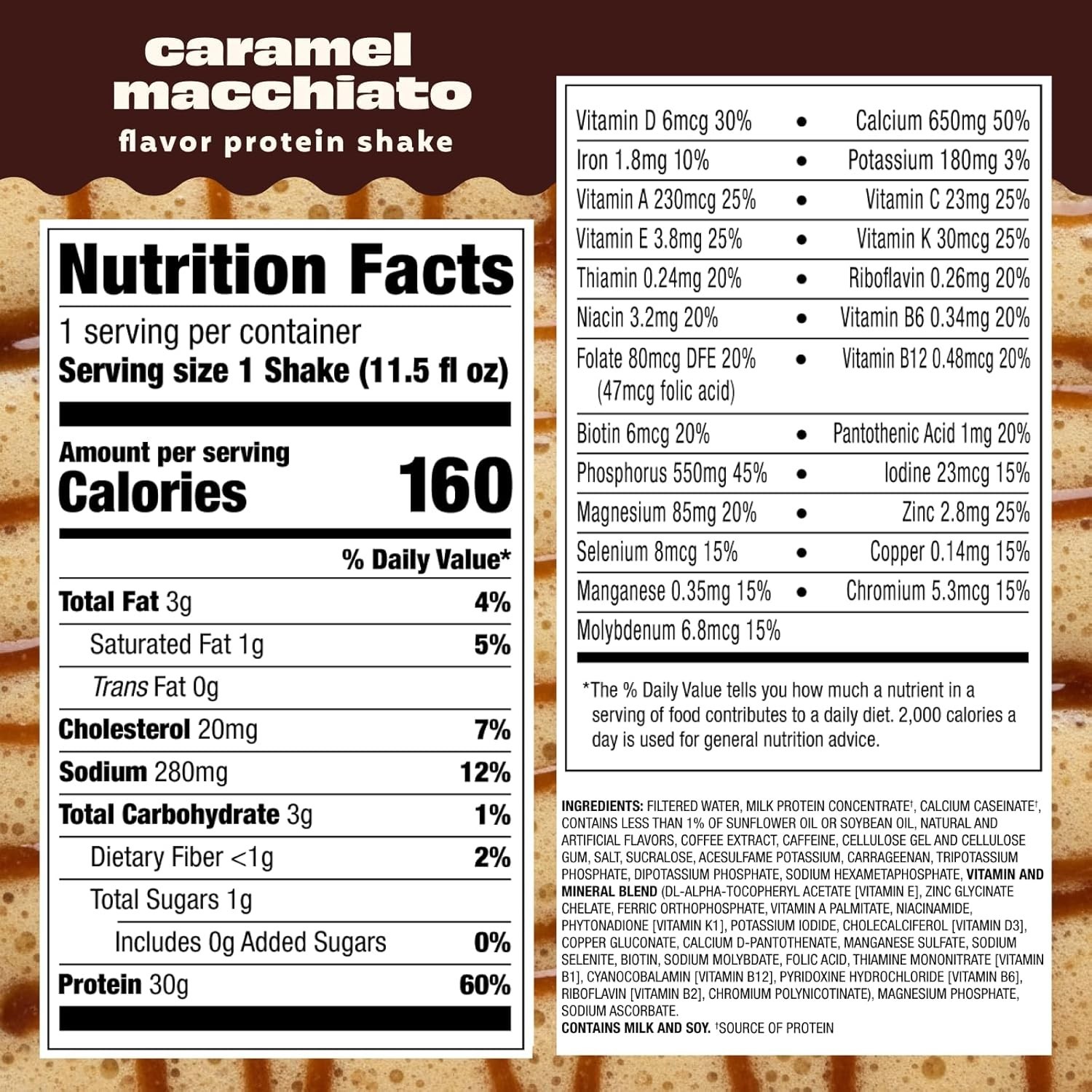 12pk Premier Protein Coffeehouse Caramel Macchiato Protein Shake with Caffeine