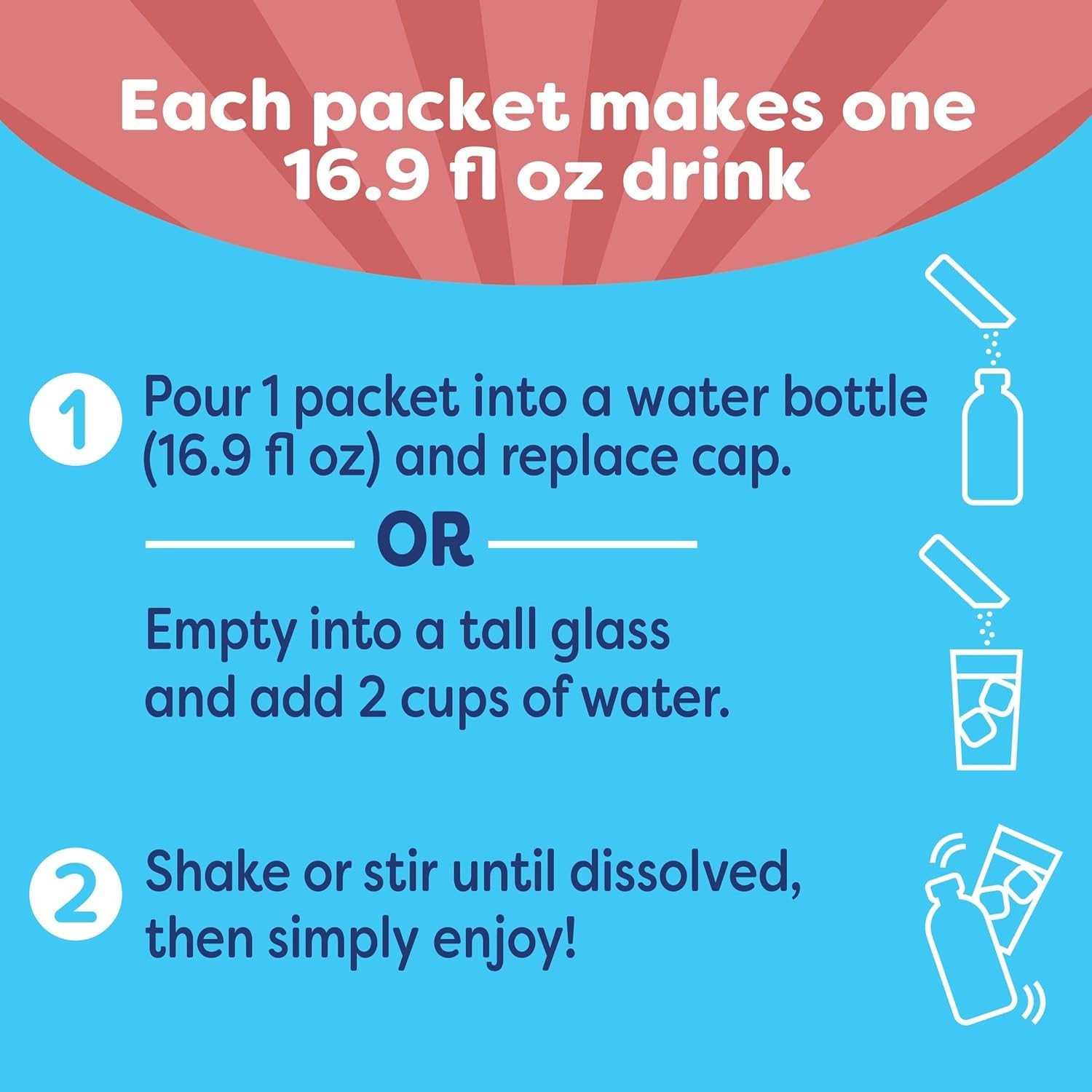 Healthy Raspberry Lemonade Energy Mix – 10 Low-Cal Packets for Afternoon Slumps