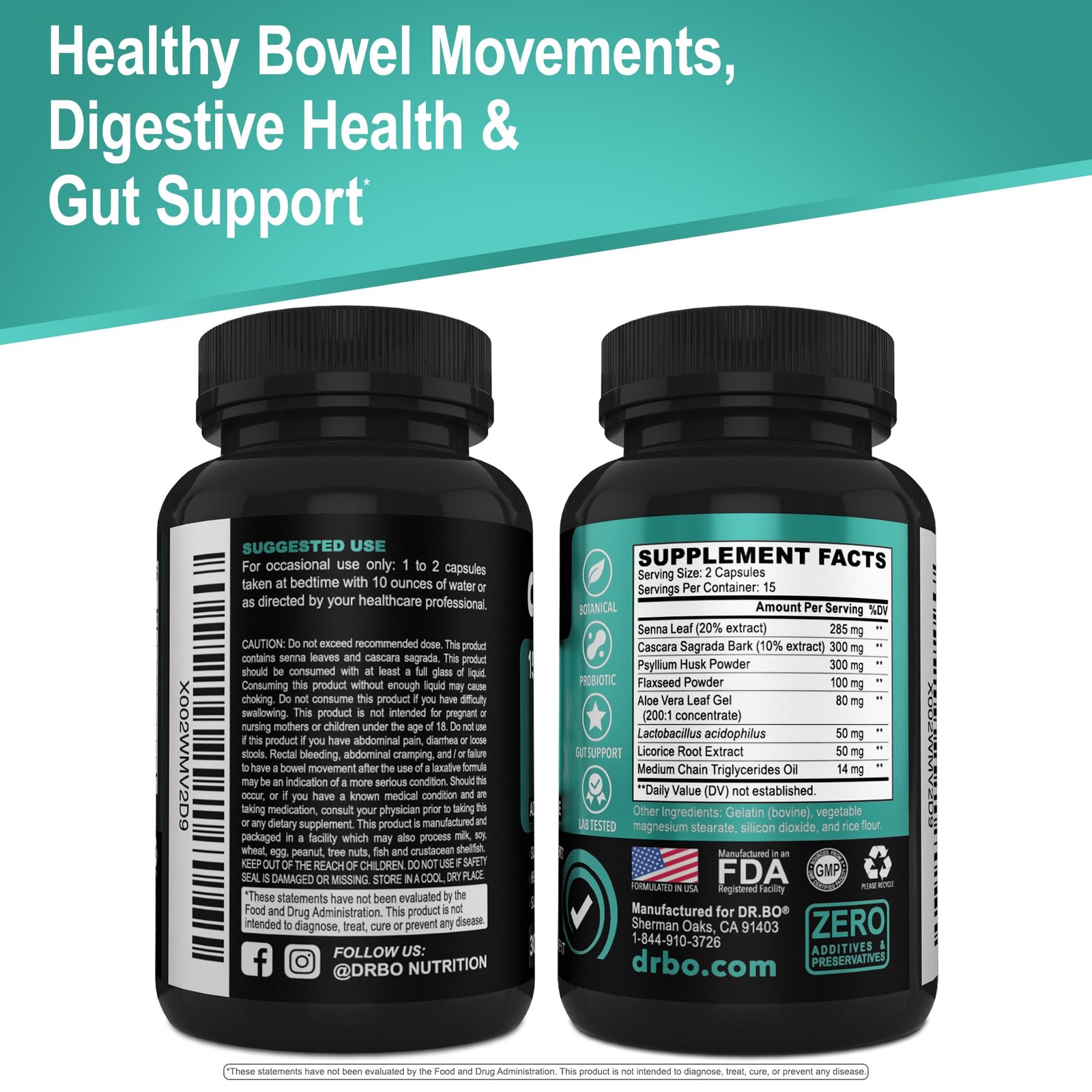 Colon Cleanser Detox for Weight Flush – 15 Day 30 Count (Pack of 1)
