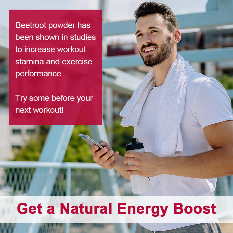 Organic Beet Root Powder Raw Non GMO Pure Beta Vulgaris Nitric Oxide Booste