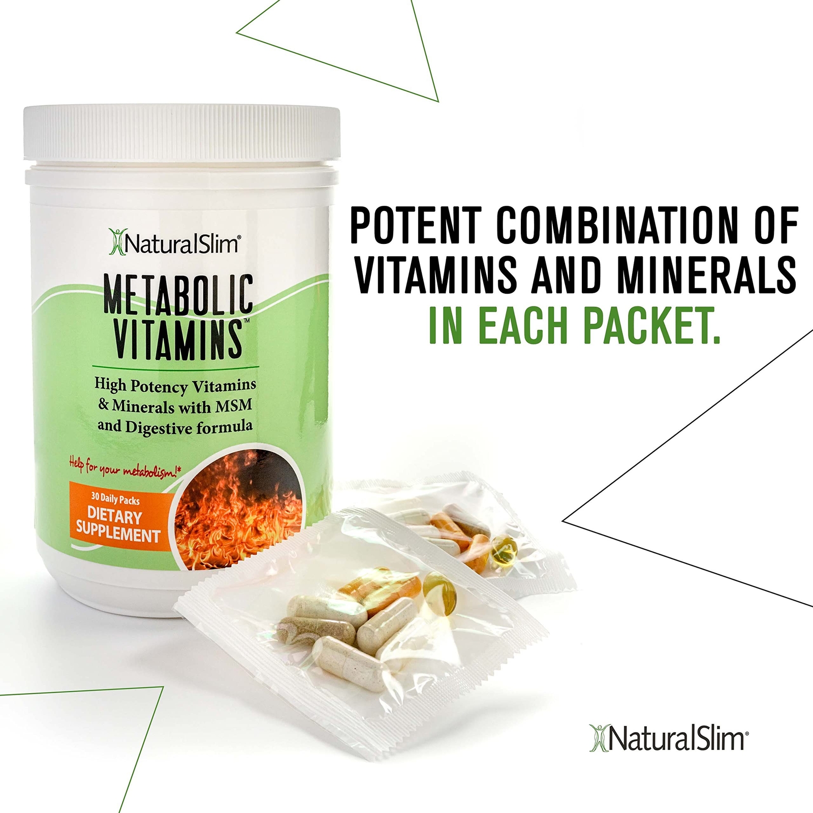 NaturalSlim Metabolic Vitamins – Combination of High Potency Multivitamins, M…