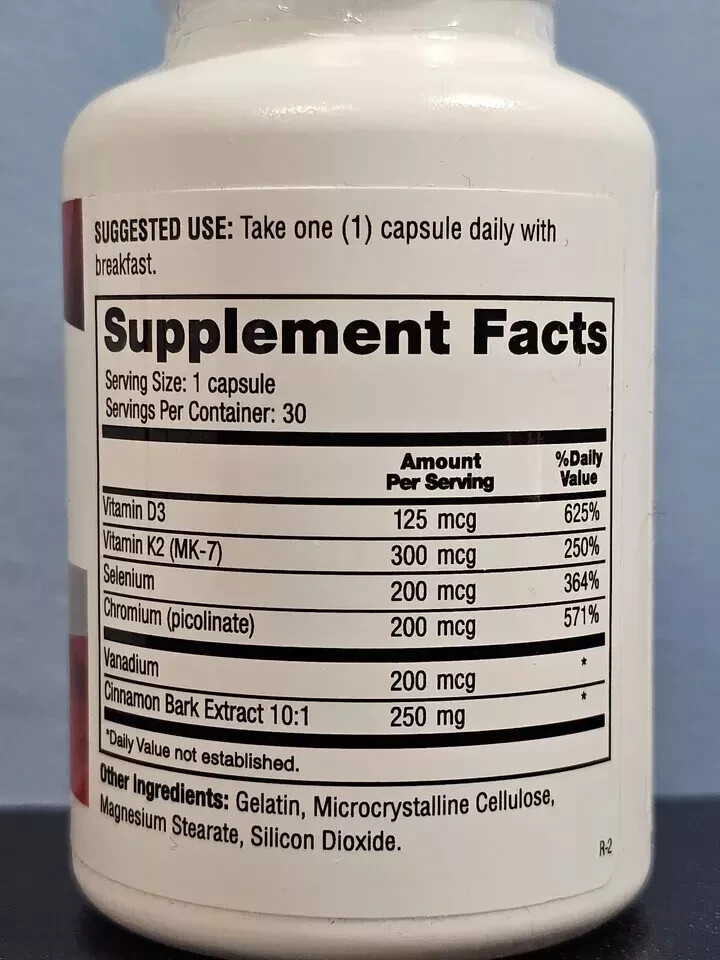 Barton Nutrition CinnaChroma Advanced Blood Sugar Support 30 Caps NEW! Exp 12/25