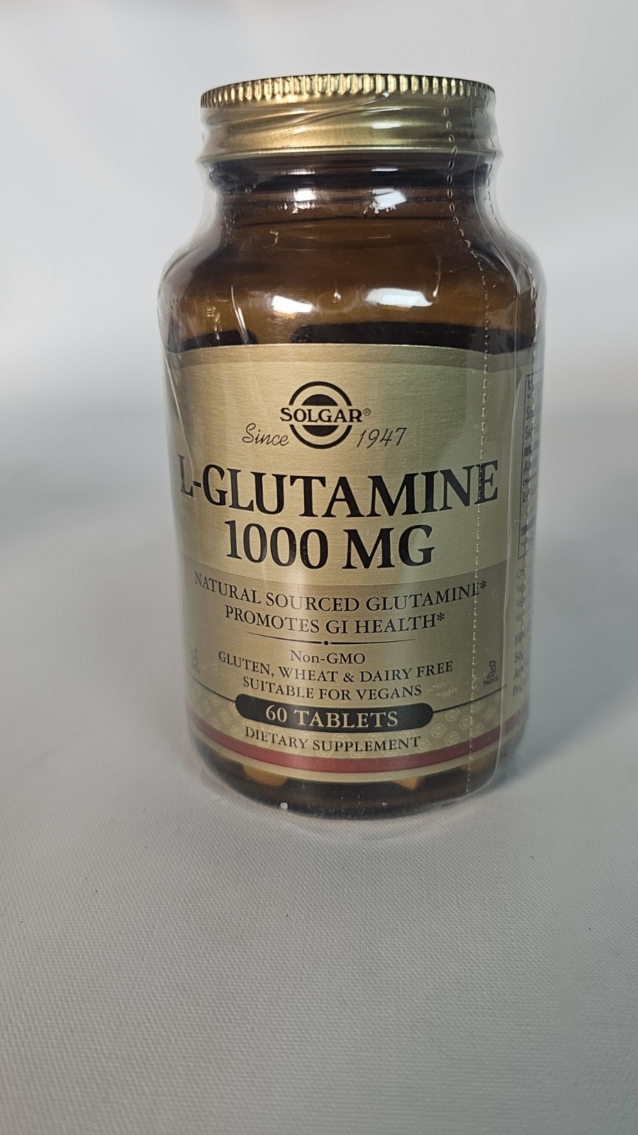 L-Glutamine 1000mg Tablets – 60 Ct – Supports Muscle Recovery & Nutrition 8/2027