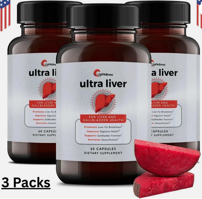 pack of 3 UpWellness Ultra Liver Supplement Liver Health