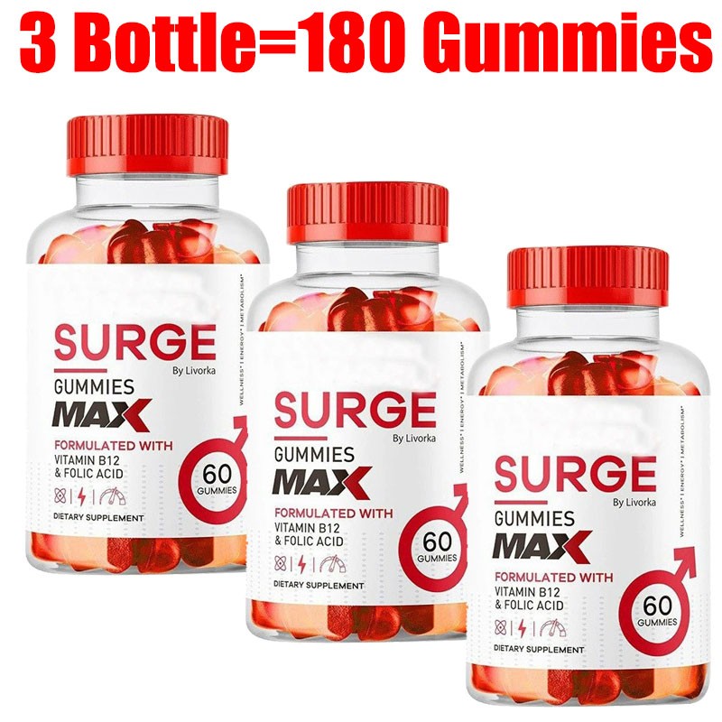 Improved Vital Surge Male Gummies Maximum Strength Vital Surge Advanced Formula