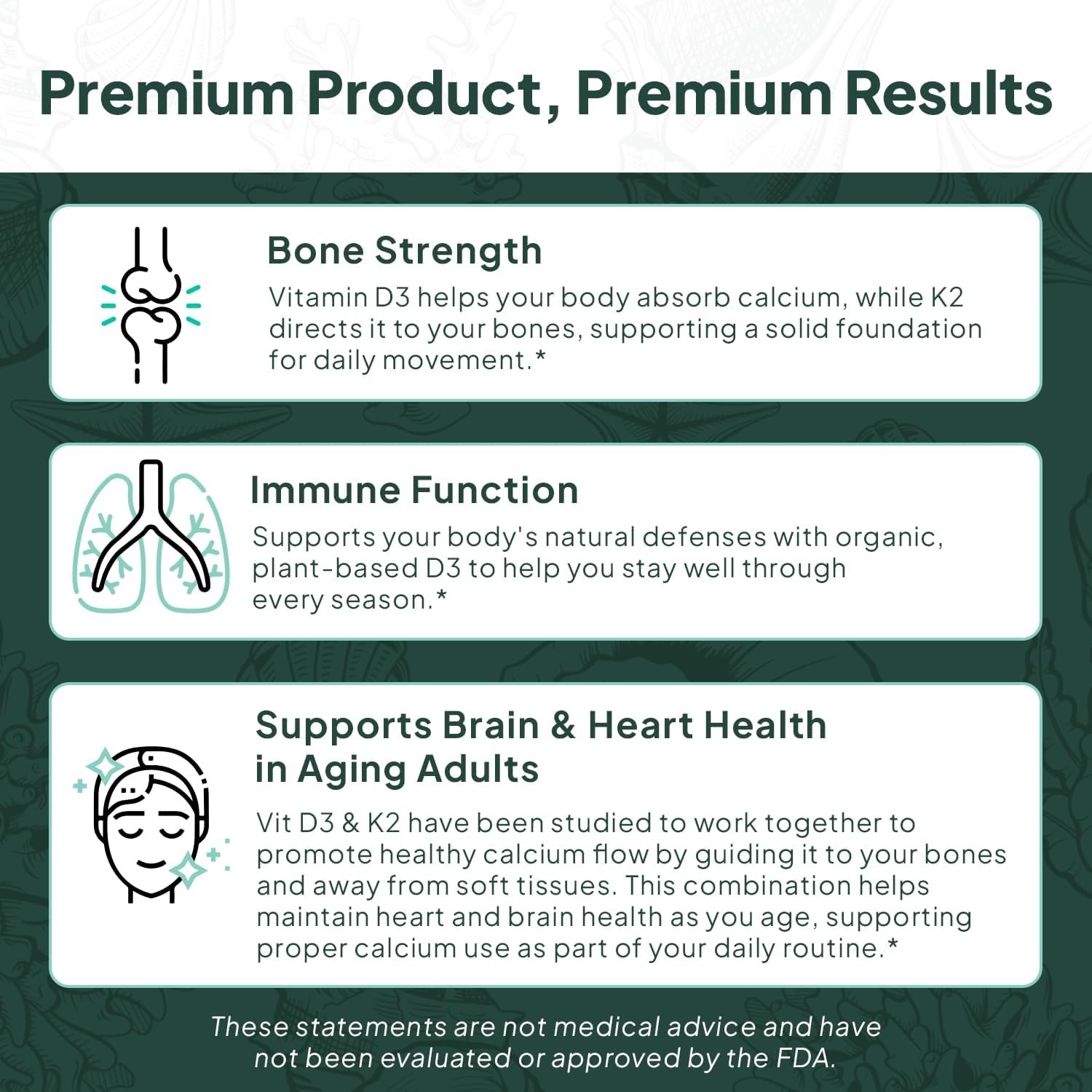 Max Bioavailable D3 K2 Supplement – 30-Day Supply for Heart & Mood Balance