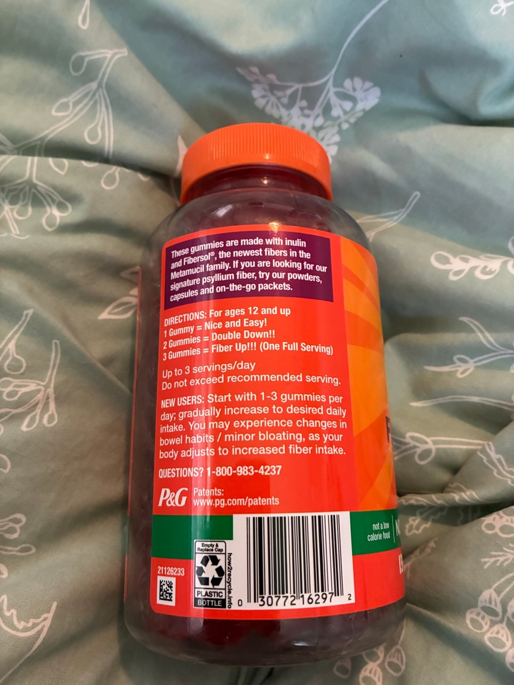 Meta Mucil Fiber Gummies One Size Orange Red
