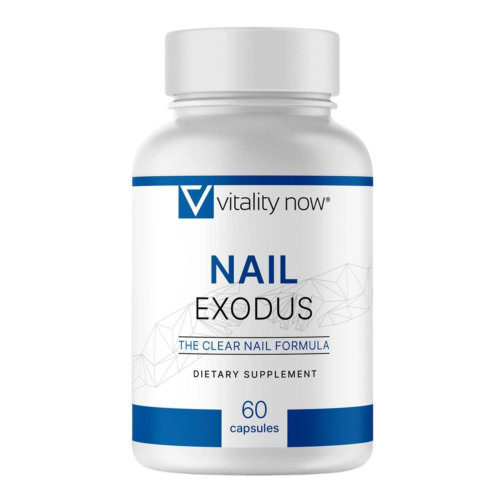 Improved Nail Exodus Vitality Now Dietary Supplement 60 Capsules
