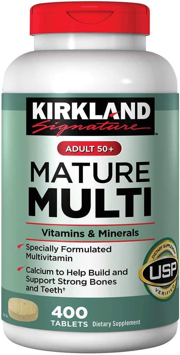 Kirkland Signature Mature Multi 400CT MultiVitamin & Mineral EXP 7/2026 60% OFF
