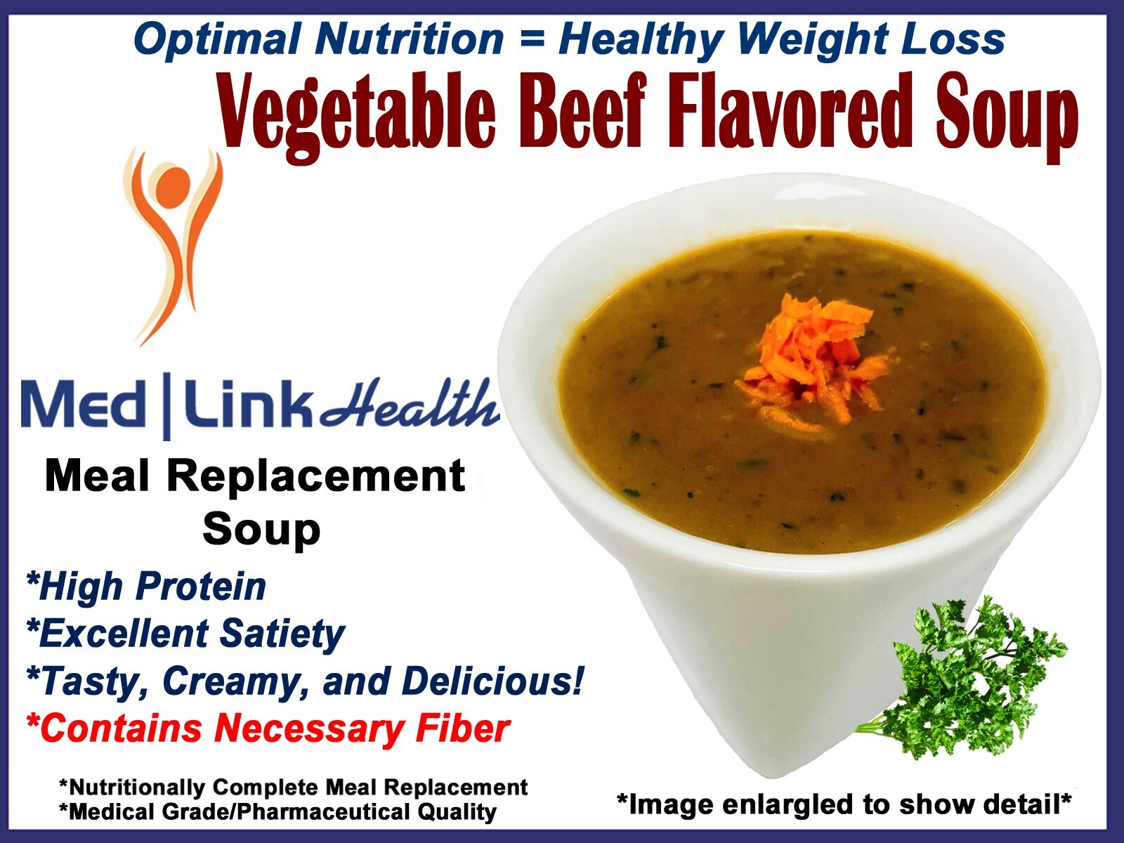 VEGETABLE BEEF FLAVORED SOUP | 3 BOXES | SIMILAR TO Optifast® 800