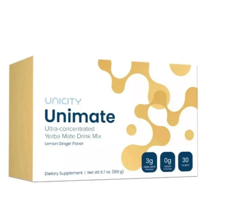 Unicity Unimate Drink Mix 4 Flavours Lemon, Orange, Lemon Ginger, Mixed Berry