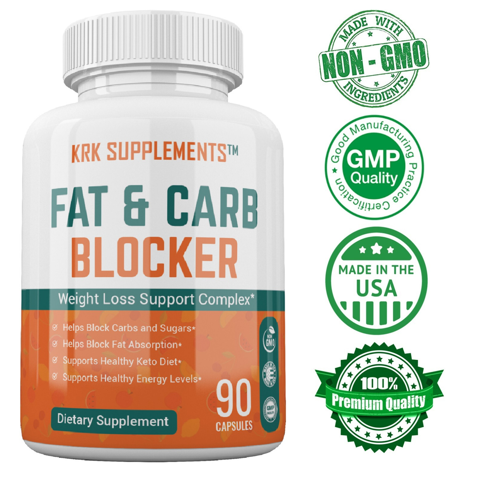 1 pk Fat and Carb Blocker Appetite Suppressant Burn Low Keto Weight Loss