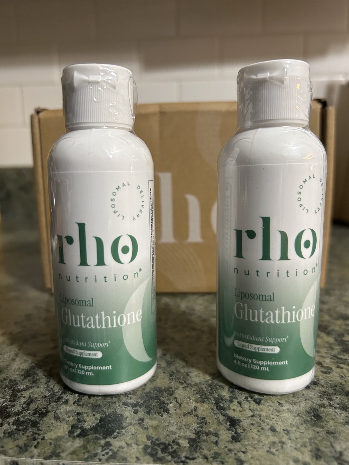 Lot of 2 Rho Nutrition Liposomal Glutathione 4 oz ea – New / Sealed!
