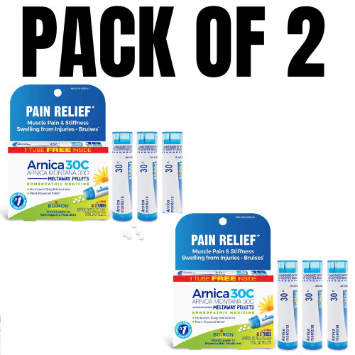 Boiron Arnica Montana 30C Medicine – 3 Tubes (Approx. 240 Pellets) Pack of 2