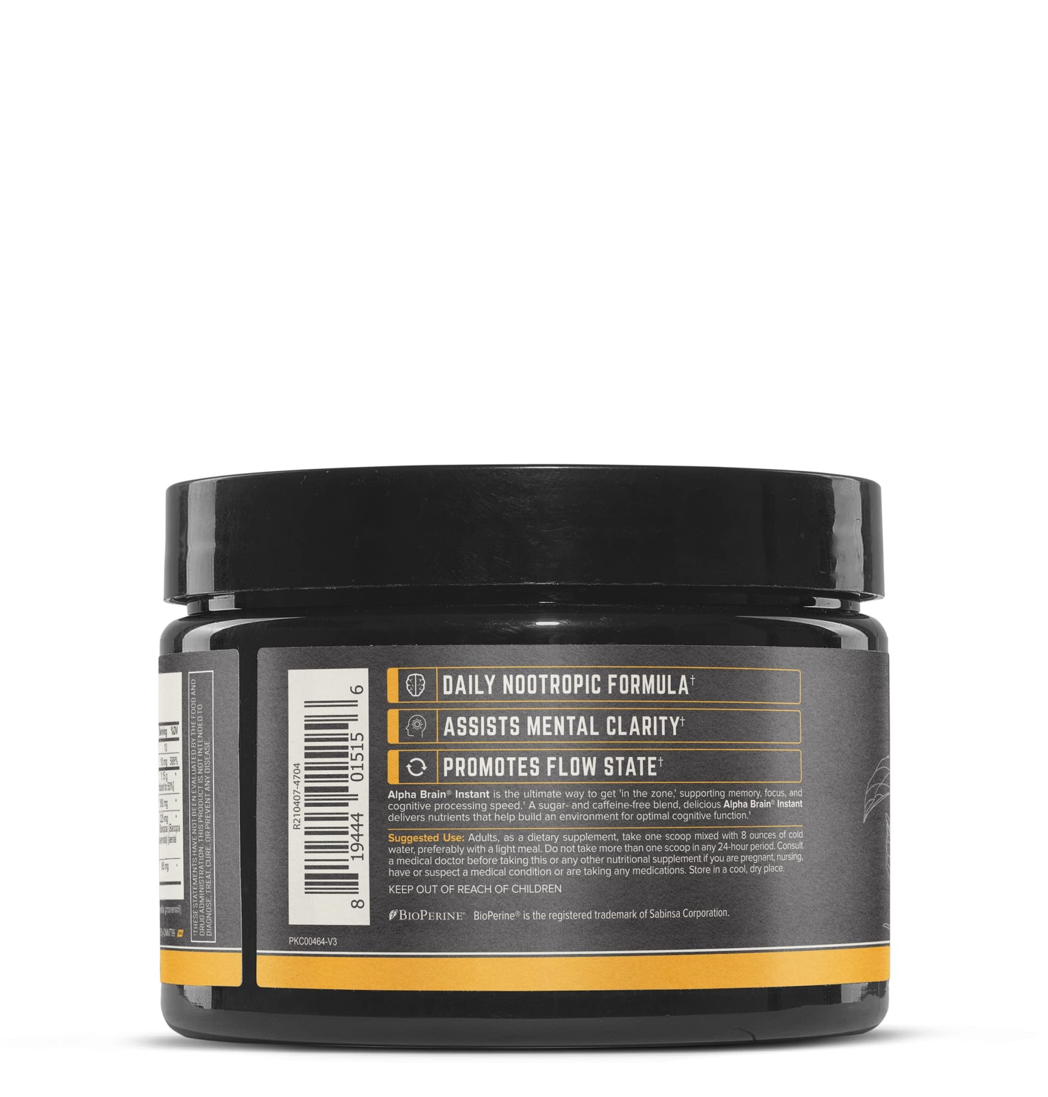 Onnit Alpha Brain Pwdr Peach 3.8 Oz