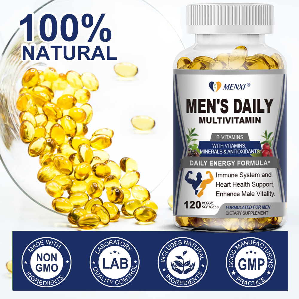 Multivitamin MultiMineral for Men, Daily Mens Vitamin Supplement: Non-GMO