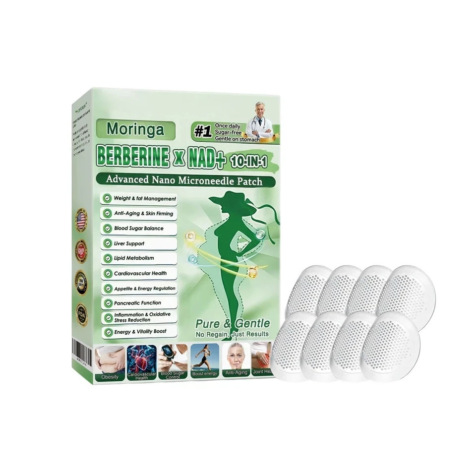Moringa Berberine 10-in-1 Advanced Nano Microneedle Patch (7pcs/box)*