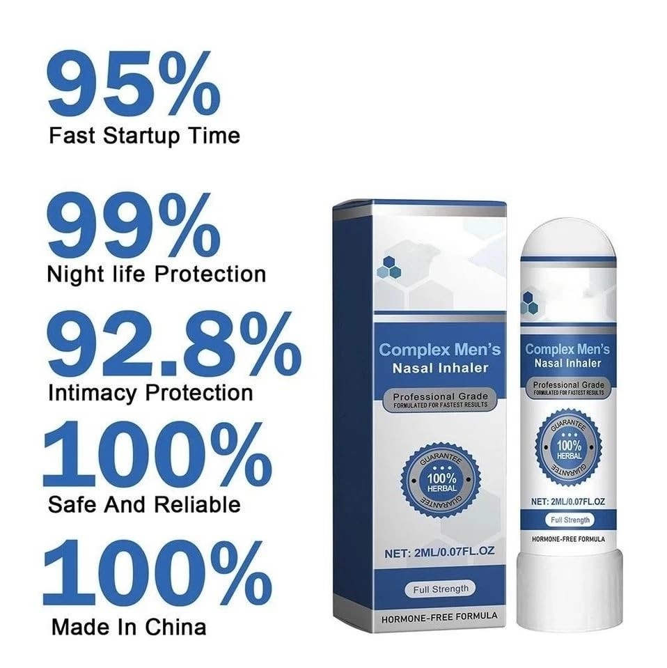 Complex Mens Inhaler, Uncle Stiffy Inhaler, Prostate Restore Energy