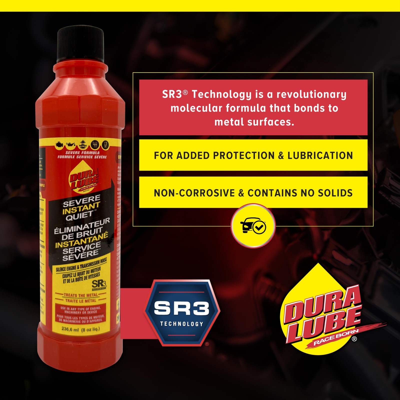 Severe Instant Quiet – Engine, Transmission, Power Steering | 8 oz., 6-Pack