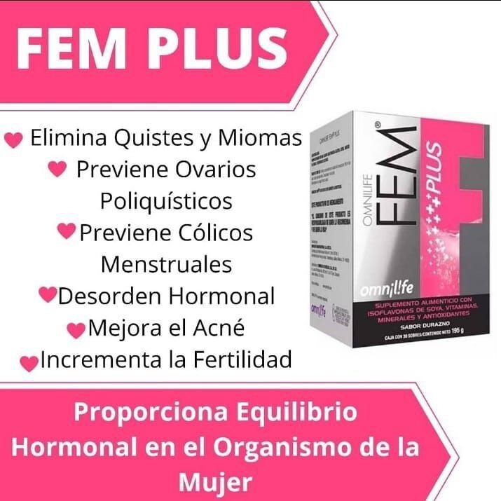 OML Fem | Omnilife | Sabor Durazno | Box w/30 sachets *FREE SHIPPING*