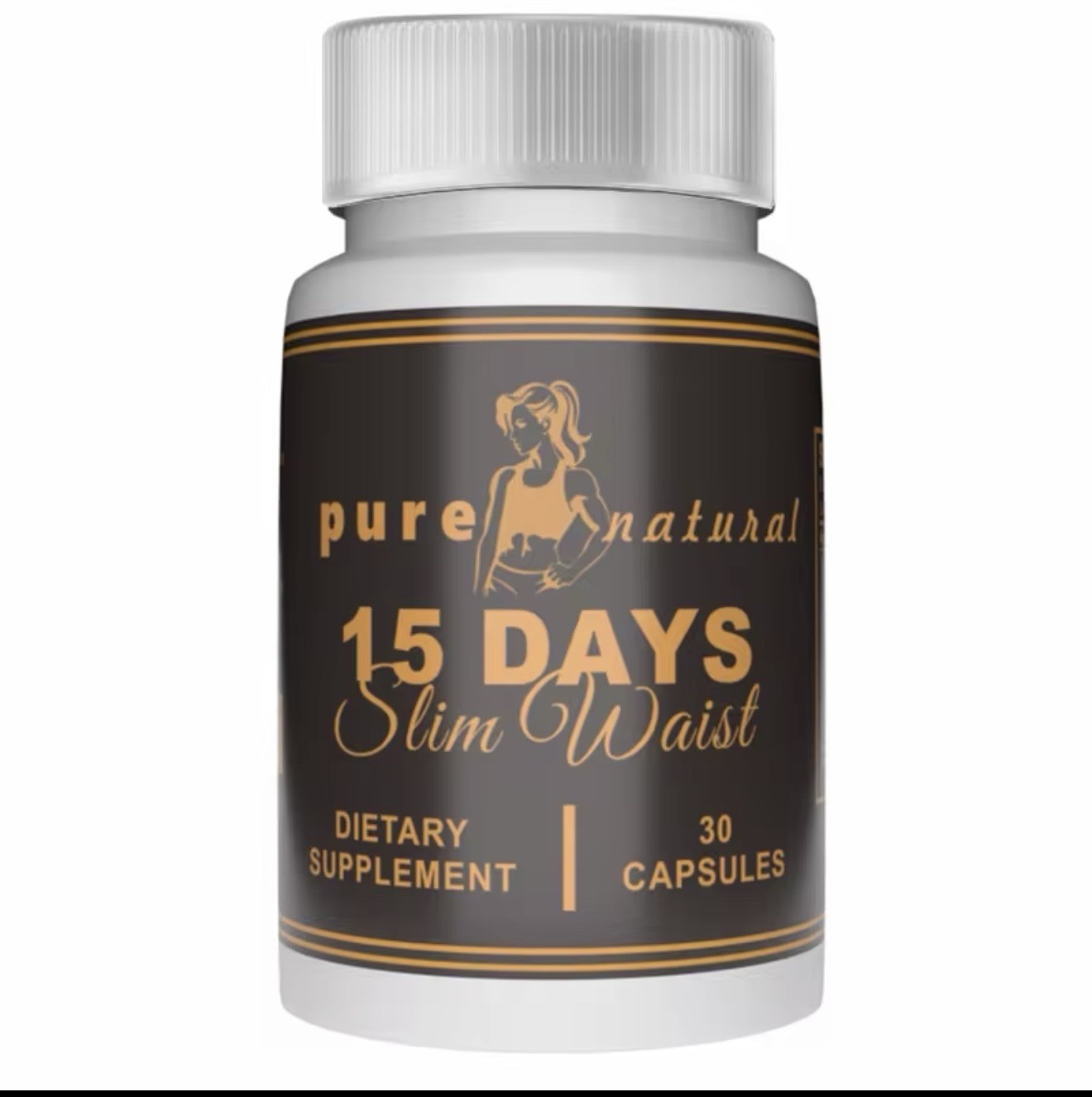 Pure Natural 15 Days Slim Waist Dietary Supplement 30 Capsules Weight Management