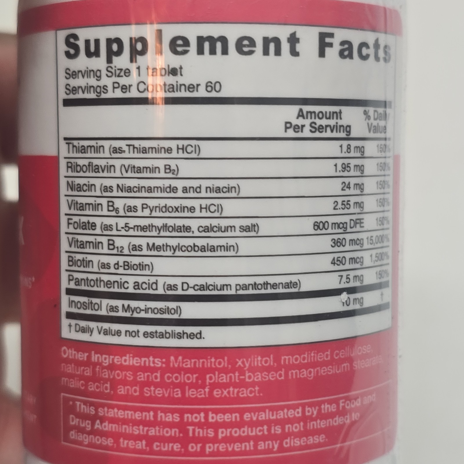 EZ Melts Dissolvable B-Complex Vitamin B Complex 60 Count (Pack of 1) Exp 5/26