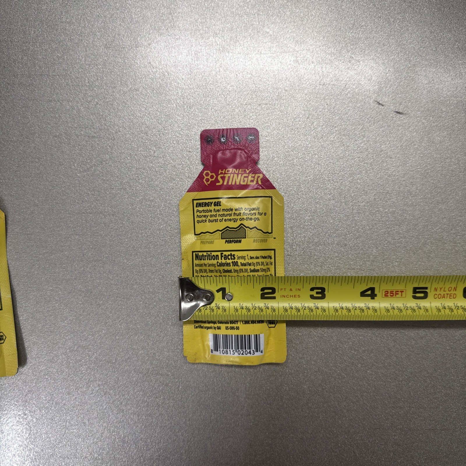 x2 Packs Honey Stinger Energy Gel Fruit Smoothie Organic Old Formula BB: 8/2025